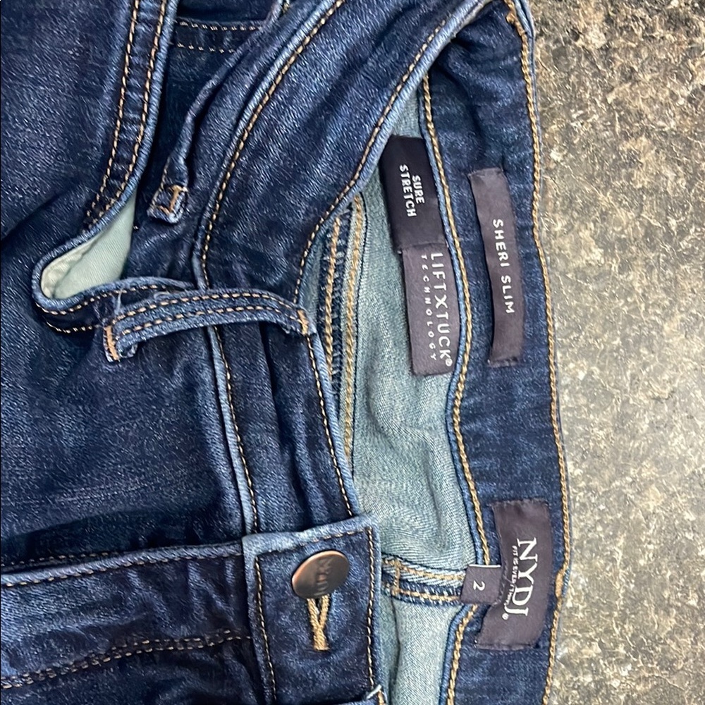 NYDJ Blue Straight Leg Jeans